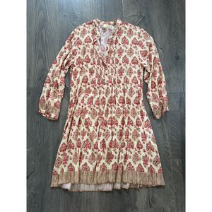 Natalie Martin Sammie Short Dress Cyprus Pink Cream S Small EXCELLENT!